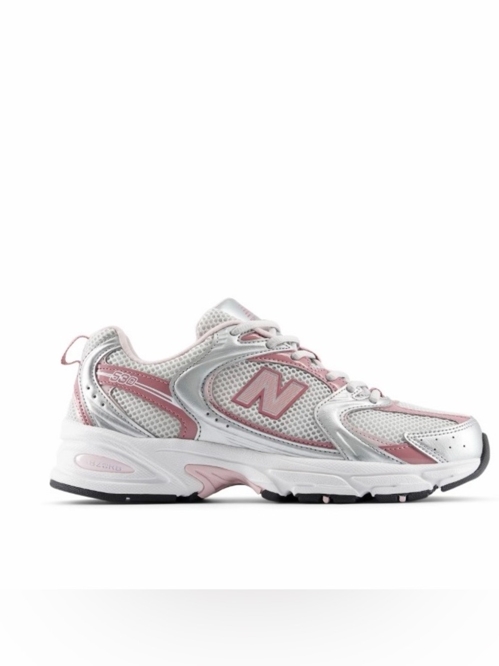Women’s Size 8.5 / Kids Size 7 Pink and White New Balance 530 shoes